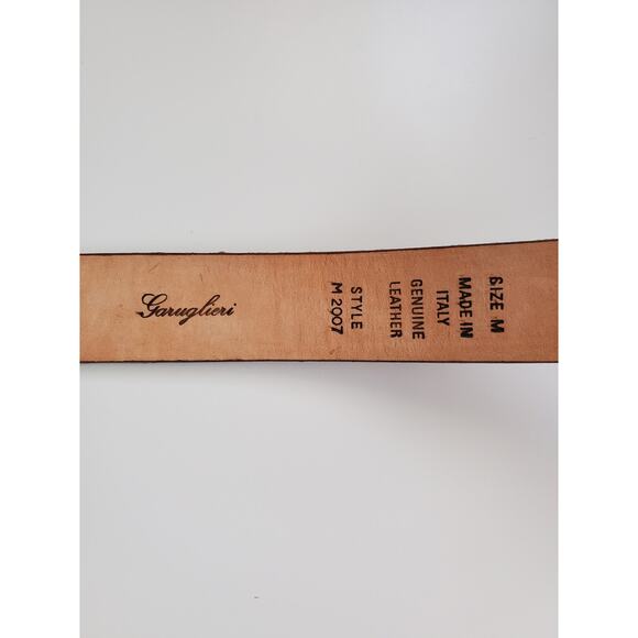 Garuglieri Italian Brown Genuine Crocodile Leather Belt Size M - Picture 7 of 7